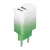 Setty töltő 2x USB 18W LSIG-AA-20 menta-fehér gradiens