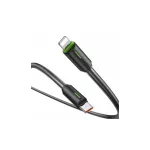 USAMS USB-C/Lightning-kábel 1m SJ73530W YU Series SJ735USB01 (US-SJ735) fekete