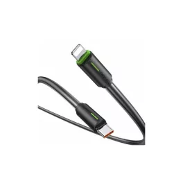   USAMS USB-C/Lightning-kábel 1m SJ73530W YU Series SJ735USB01 (US-SJ735) fekete