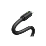 USAMS USB-C/Lightning-kábel 1m SJ73530W YU Series SJ735USB01 (US-SJ735) fekete
