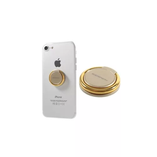 MERCURYCASE MERCURY RING tartógyűrű (fém, ragasztható, telefon tartó, kitámasztó, 360°) ARANY (GP-72224)