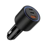 TECH-PROTECT CC04 3-PORT autós töltő PD 175W fekete