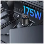 TECH-PROTECT CC04 3-PORT autós töltő PD 175W fekete