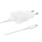 EP-T2510XWE Samsung USB-C 25W utazótöltő + USB-C adatkábel fehér