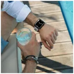 TECH-PROTECT STAINLESS LINE védőtok Apple Watch 8/9/10/11/SE/ULTRA készülékhez (44/45/46/49 MM) TITANIUM
