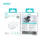 BWOO CDA206 PD 35W falitöltő 1x USB-C port fehér