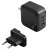 ENERGEA Fali töltő 1xUSB+2xUSB-CPD-PPS-QC 3.0 66W 2C1A US+EU Travelite GAN66 fekete