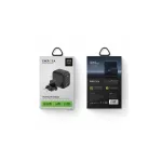 ENERGEA Fali töltő 1xUSB+2xUSB-CPD-PPS-QC 3.0 66W 2C1A US+EU Travelite GAN66 fekete