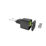 Setty hálózati töltő USB-A + USB-C 20W LSGaN-AC-201 fekete