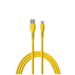 COLORUM USB-A–USB-C kábel 1,8 m 3 A CK60-AC-05 sárga