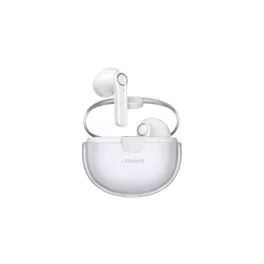   Usams BU01 bluetooth fülhallgató SZTEREO (v5.1, TWS, mikrofon, zajszűrő + töltőtok) FEHÉR (BHUBU01)