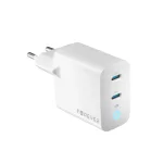 Forever TC-06-65CC GaN PD QC töltő 2x USB-C 65W fehér