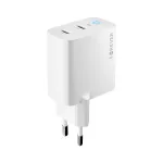 Forever TC-06-65CC GaN PD QC töltő 2x USB-C 65W fehér