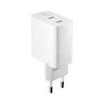 Forever TC-06-65CC GaN PD QC töltő 2x USB-C 65W fehér