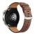 Samsung Galaxy Watch készülékhez Forcell F-Design FS21 20 mm-es lyukacsos környezetbarát bőr óraszíj barna