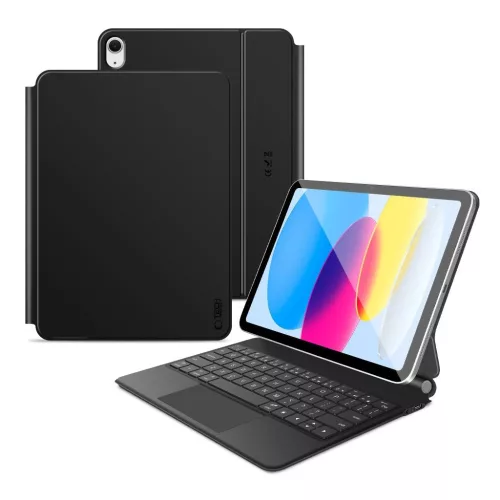 TECH-PROTECT SMARTCASE MAGNETIC + KEYBOARD billentyűzetes tok iPad 10.9” (10/2022) / iPad 11” (11/2025) készülékhez fekete