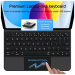 TECH-PROTECT SMARTCASE MAGNETIC + KEYBOARD billentyűzetes tok iPad 10.9” (10/2022) / iPad 11” (11/2025) készülékhez fekete