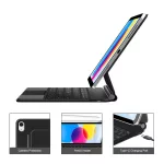 TECH-PROTECT SMARTCASE MAGNETIC + KEYBOARD billentyűzetes tok iPad 10.9” (10/2022) / iPad 11” (11/2025) készülékhez fekete