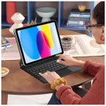 TECH-PROTECT SMARTCASE MAGNETIC + KEYBOARD billentyűzetes tok iPad 10.9” (10/2022) / iPad 11” (11/2025) készülékhez fekete