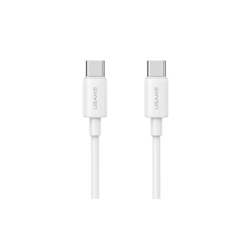 USAMS USB-C to USB-C kábel 60W 1m Fast Charging YD Series fehér SJ711USB02 (US-SJ711)