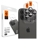 SPIGEN Optik Pro Glas.tr "EZ Fit" kameravédő – 2 db, iPhone 14 Pro / Max / 15 Pro / Max / 16 Pro / Max / 17 Pro / Max készülékhez, fekete