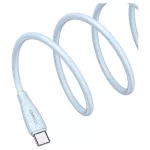 USAMS Green Series kábel SJ714 18W 3A USB-A to USB-C 1m rózsaszín
