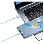 USAMS Green Series kábel SJ714 18W 3A USB-A to USB-C 1m rózsaszín