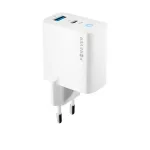 Forever TC-06-65AC 65W GaN PD QC töltő 1× USB-C, 1× USB fehér