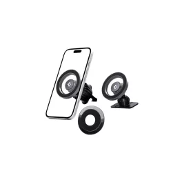   Spigen MFT13 autós tartó (szellőzőre, műszerfalra, öntapadó, 360°, MagSafe) EZÜST Apple iPhone 17 / iPhone 17 Air / iPhone 17 Pro (ACP08314)