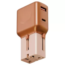   Fali töltő Energea TravelGo Adapter 35 USB-A/USB-C 35W narancssárga