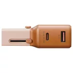 Fali töltő Energea TravelGo Adapter 35 USB-A/USB-C 35W narancssárga