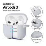 TECH-PROTECT szilikon akasztó Apple AirPods 3 készülékhez, krétaszürke