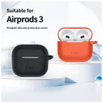 TECH-PROTECT szilikon akasztó Apple AirPods 3 készülékhez, krétaszürke