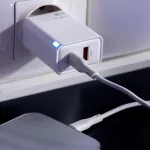 Maxlife MXTC-09-45AC GaN PD QC 45W töltő 1x USB-C 1x USB fehér