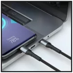 3MK Hyper Cable N-SERIES USB-C to USB-C kábel 2m 48V/5A 240W fekete