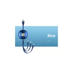 USAMS kábel U69 3-in-1 1m (Lightning/microUSB/USB-C) SJ508USB02 (US-SJ508) kék
