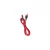 USAMS Braided U26 USB-C kábel 1m (1 db a szetthez) 3A gyors töltés piros SJ313TC02 (US-SJ313)