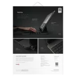 UNIQ Venno Pro Magnetic Smart tok billentyűzettel iPad Pro 13" M4 (2024) készülékhez fekete