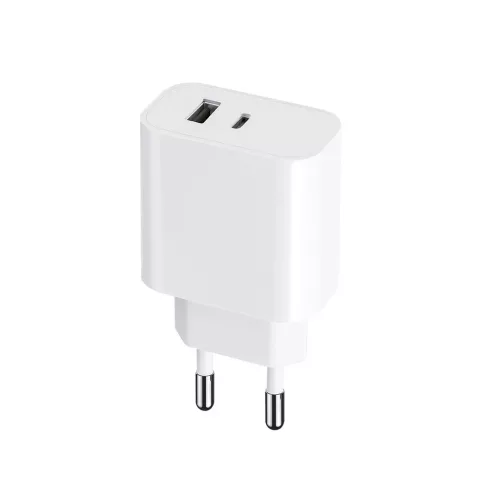 Maxlife MXTC-06 PD QC töltő 1x USB-C 1x USB 30W fehér