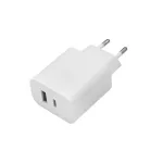 Maxlife MXTC-06 PD QC töltő 1x USB-C 1x USB 30W fehér