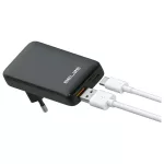 Beline töltő 1x USB-C + 1x USB 65W PD 3.0 + QC 3.0 BLN2CW65 (csak fej) fekete