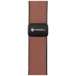 Forcell F-Design FA21 mágneses környezetbarát bőrszíj Apple Watch készülékhez 42/44/45/49 mm barna