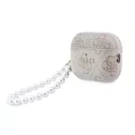 Guess PU 4G Classic Logo Pearl Strap tok AirPods Pro 3 készülékhez rózsaszín