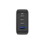 ENERGEA Fali töltő 1xUSB+3xUSB-CPD-PPS-QC 3.0 100W 3C1A US+EU Travelite GAN100 fekete
