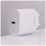 Maxlife MXTC-06-20C PD QC töltő 1x USB-C 20W fehér + USB-C–Lightning kábel 20W