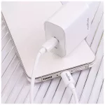 Maxlife MXTC-06-20C PD QC töltő 1x USB-C 20W fehér + USB-C–Lightning kábel 20W