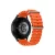 Samsung Galaxy Watch készülékhez Forcell F-Design FS01 lyukacsos szilikon szíj 22 mm narancssárga