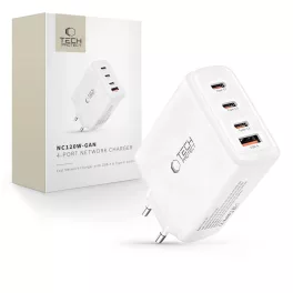   TECH-PROTECT NC120W-GAN 4-PORT hálózati töltő PD 120W / QC3.0 fehér