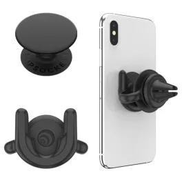 Popsockets Car Vent 2 + PopGrip fekete