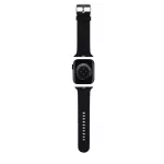 Karl Lagerfeld óraszíj fekete KLAWMSLCNK Apple Watch 38mm / 40mm / 41mm / 42mm (S10) készülékhez